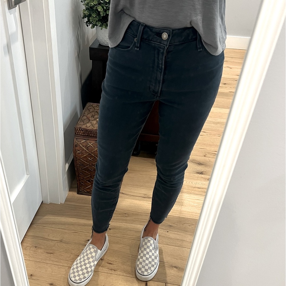 Abercrombie & Fitch Simone Teal High Rise Ankle Jeans 26S